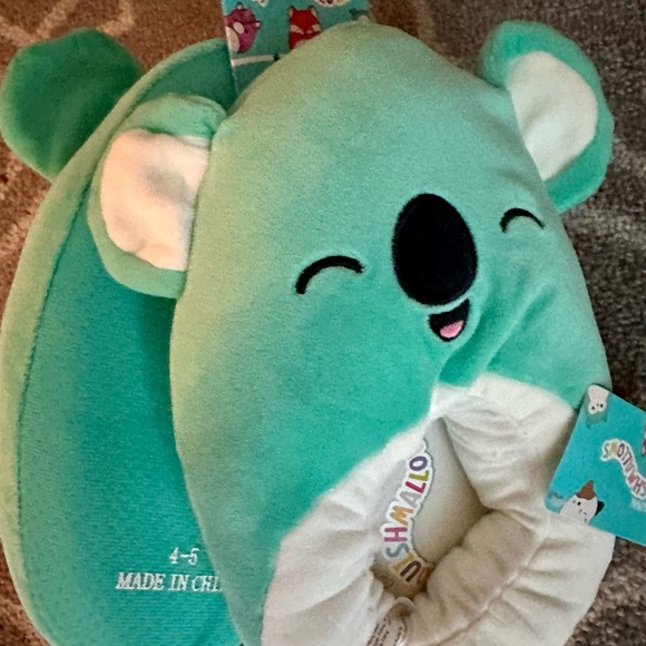 SQUISHMALLOWS Youth SZ 13/1 Kid Slippers KEVIN THE KOALA Brand New with Traction - Picture 2 of 12